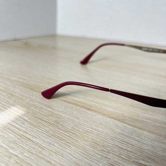Ray-Ban RB6422 3007 Eyeglasses FRAMES ONLY Half Rim Red 49-19-140 main image 4